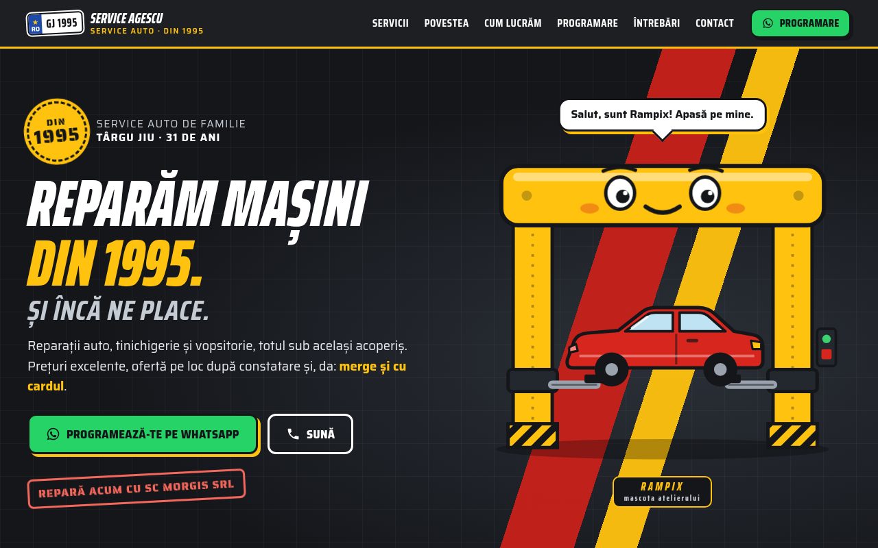 Captură de pe site-ul Service Agescu